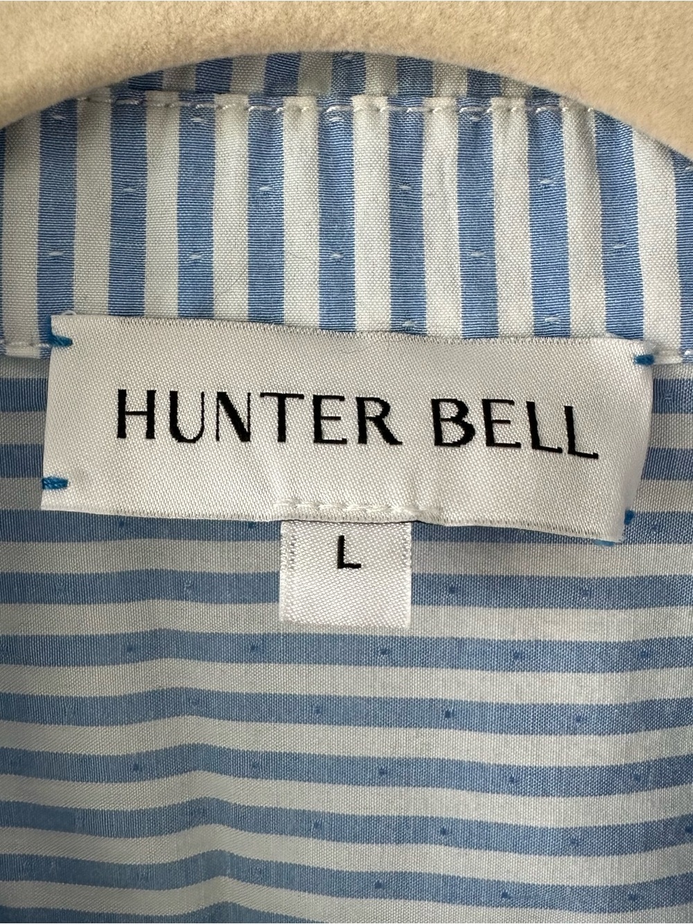 HUNTER BELL Sarah Midi Striped Dress in Croquet Stripe SZ L - Picture 4 of 5